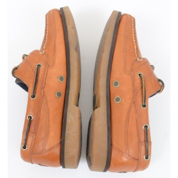 Timberland Earth Brown Leather Men's 8M Boat Shoe Loafer Sporty Resort Vacation - Picture 7 of 10